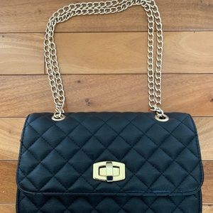 Express Black Quilted Bag